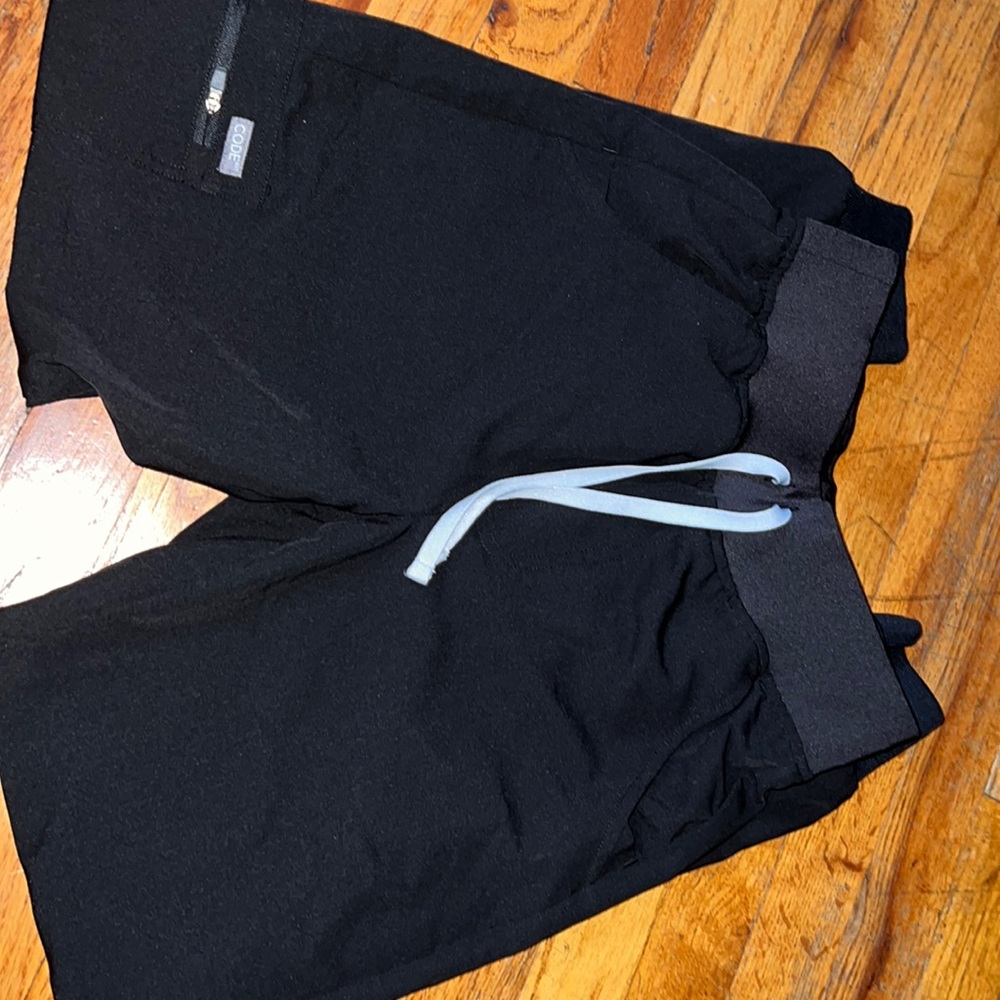 Black Scrub Joggers